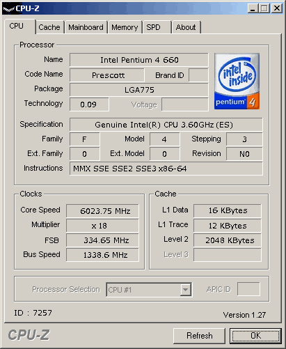 CPU-Z Dump